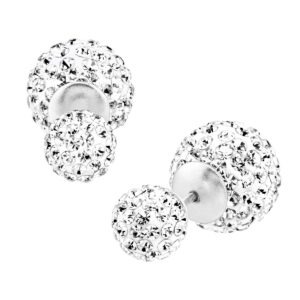 Crystal Front-Back Earrings