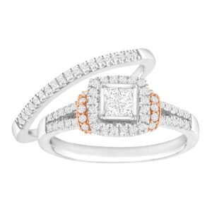 5/8 ct Diamond Pavé Bridal Set