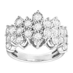 1 ct Diamond Honeycomb Ring