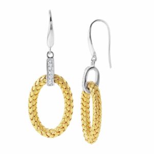 Ravello Woven Two-Tone Earrings